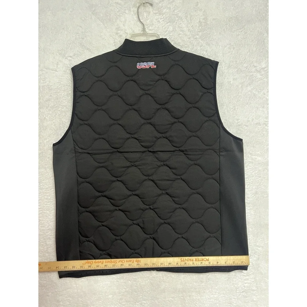 USFL Birmingham Stallions MSX Quilted Full Zip Vest‎ Men's XL NWT